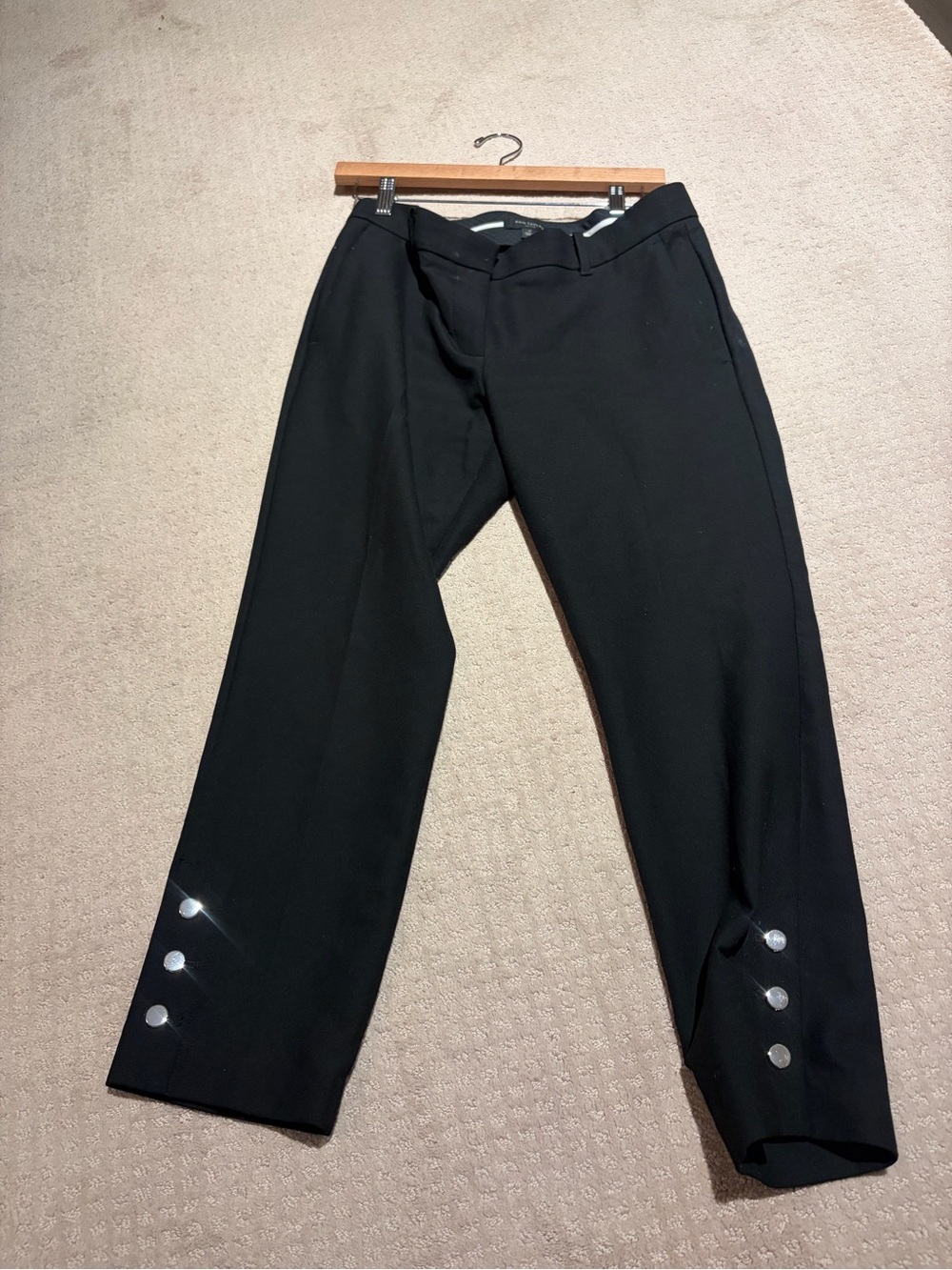 Women's Ann Taylor Dress Pants with Silver Button Detail